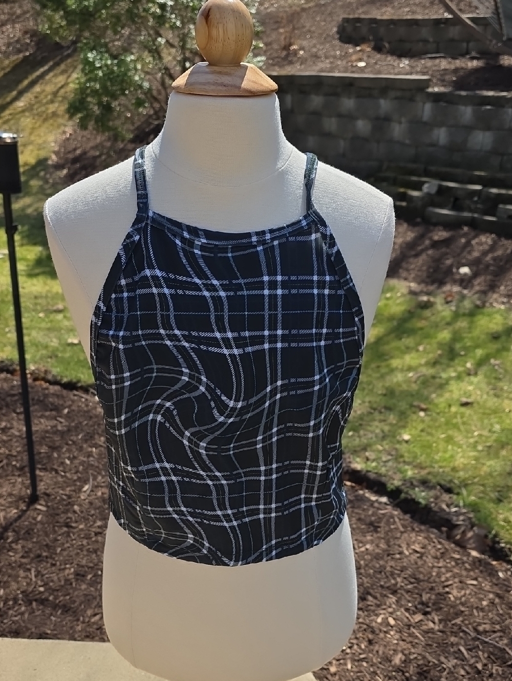 Dolls Kill Poster Girl Plaid Crop Top